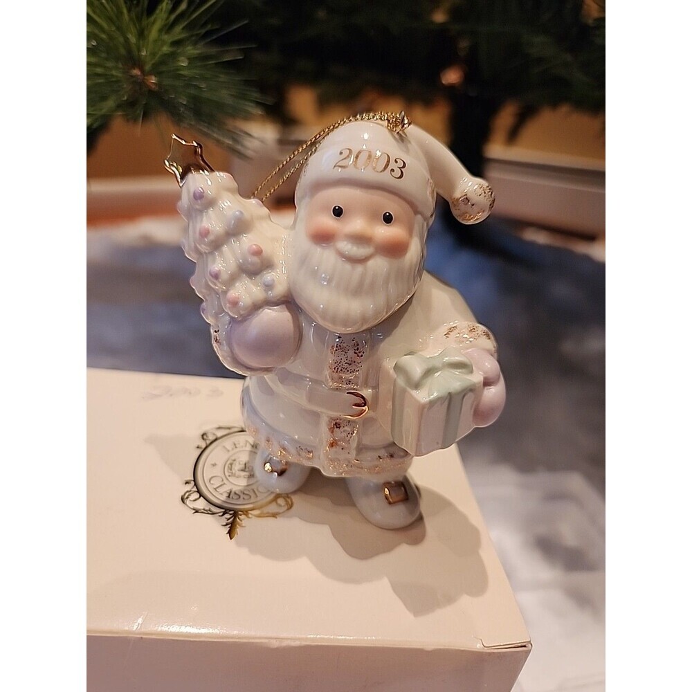 Lenox Classic, 2003 Santa Ornament, Original Box